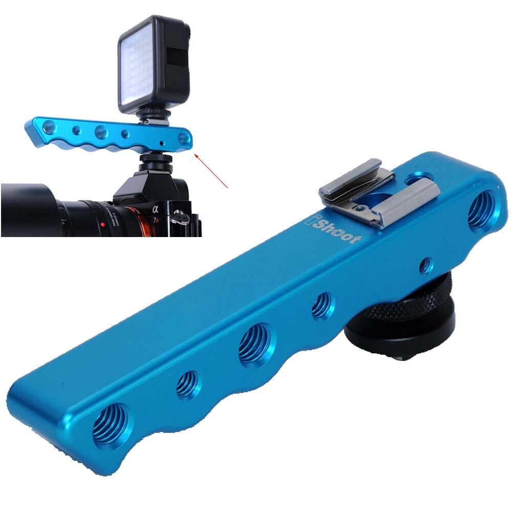 DC/DV Video Camera Holder Bracket Support Speedlite Flash LED Light Microphone