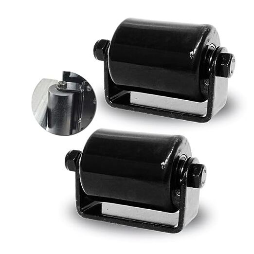 2Pack Slide Gate Guide Roller with C Post Welded Bracket, 3 Inches - 2 Pack
