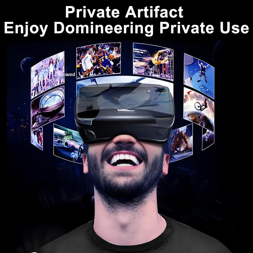 3D VR Headset, Virtual Reality Glasses Headset Helmets, Compatible with 5.0-7.0