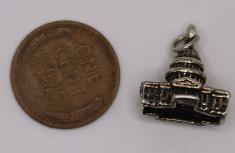 Sterling Silver Capitol Building Charm