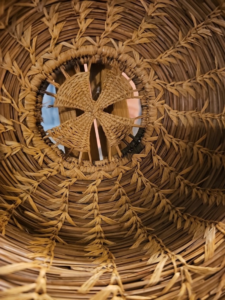 vintage pine needle basketry