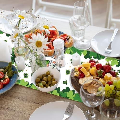 8Pcs St Patricks Day Table Runner Disposable Table Runner 4 Types St Patricks