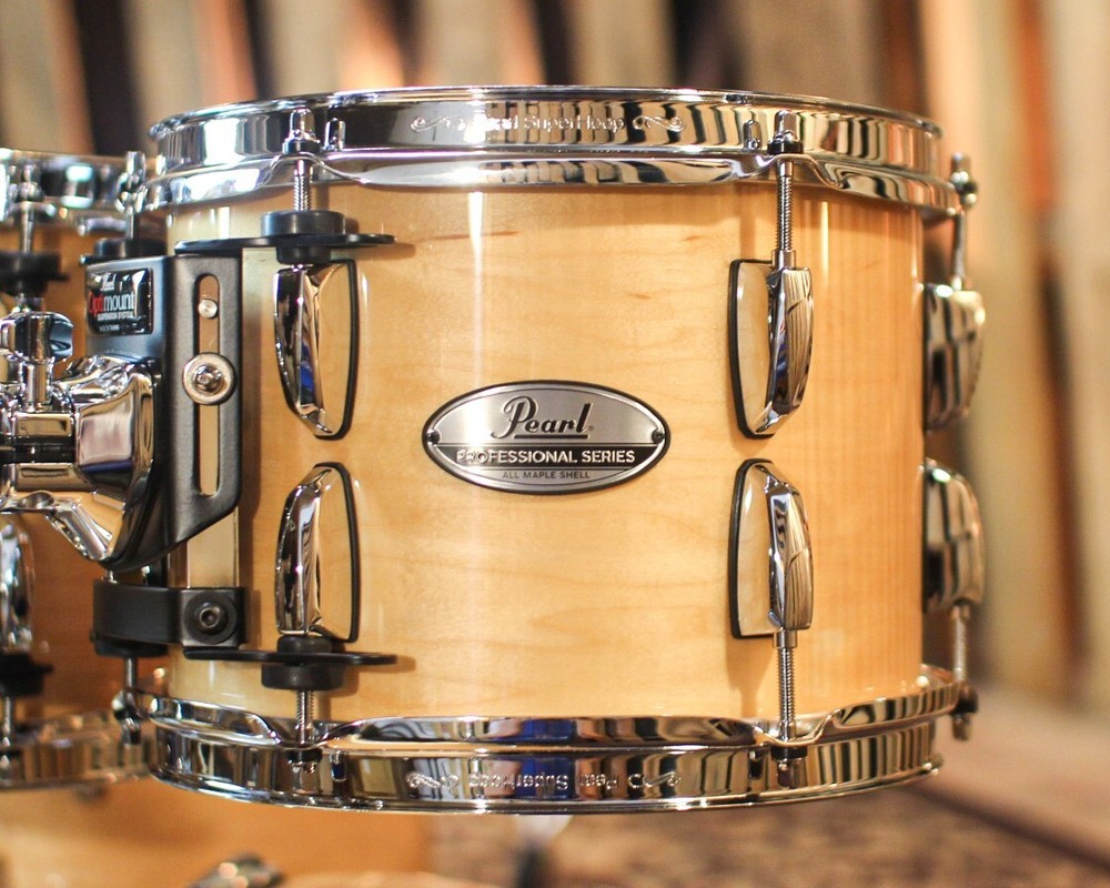 Pearl Professional Maple Natural Maple Lacquer Drum Set - 22,10,12,16