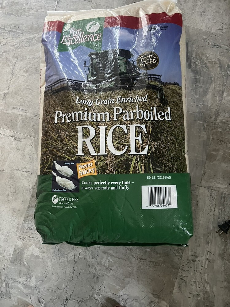 Par Excellence Parboiled White Rice, 50 LBs