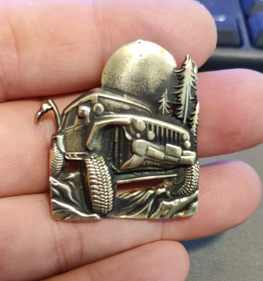 1 piece Brass Jeep DIY sticker suitable