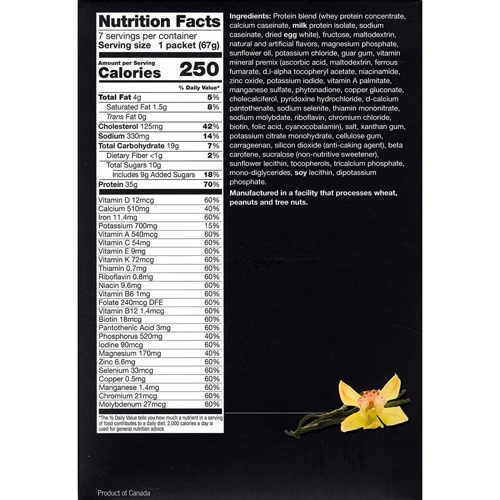 Proti Fit 35 Gram Vanilla Meal Replacement Shake