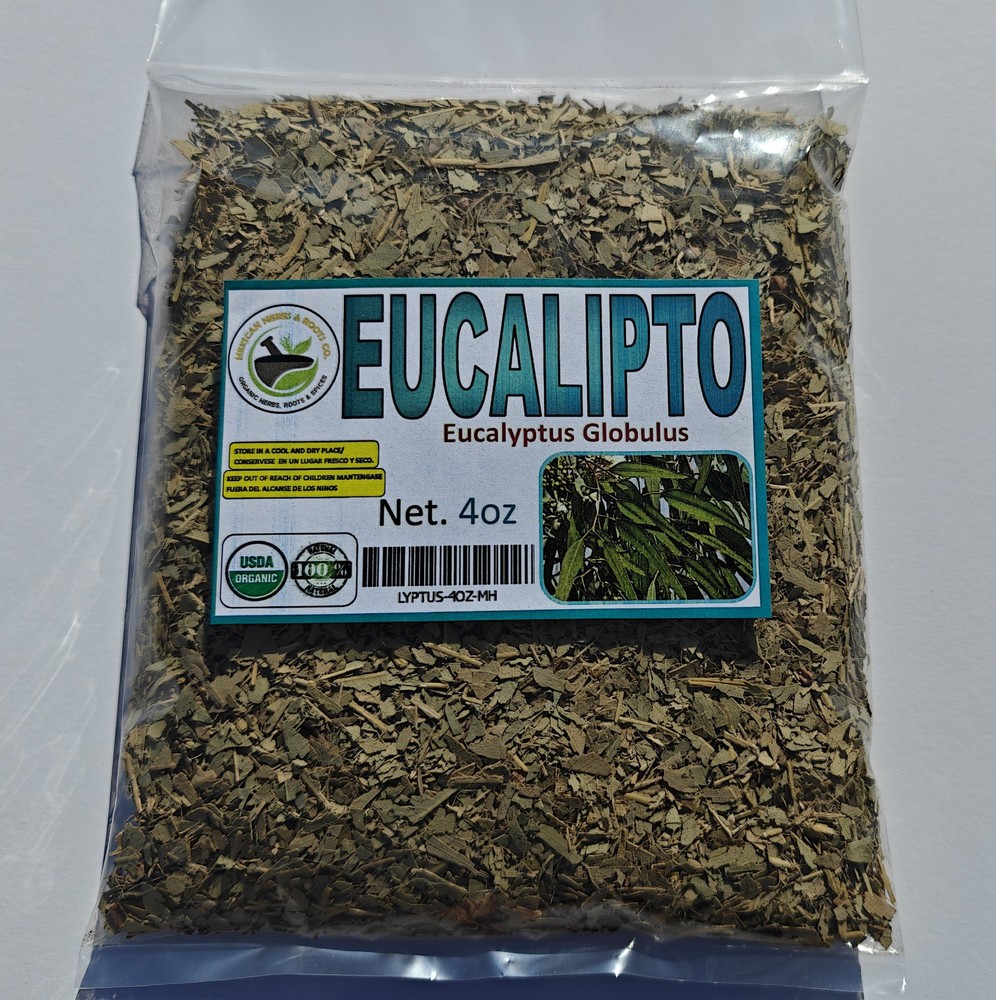 Hojas de eucalipto - Eucalyptus leaf (organic Eucalyptus Globulus) 4oz