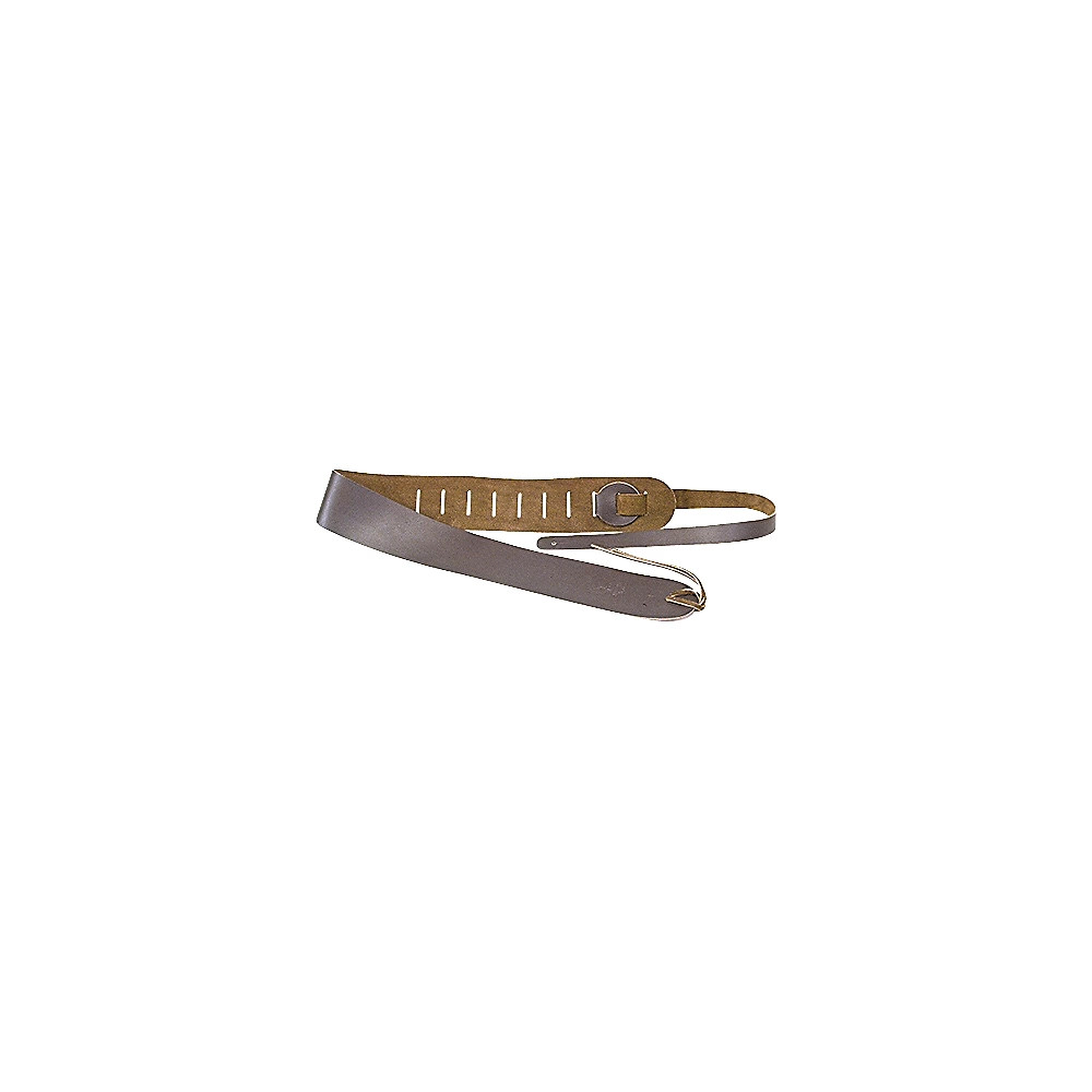 Clayton 2-1/2" Leather Guitar Strap Brown