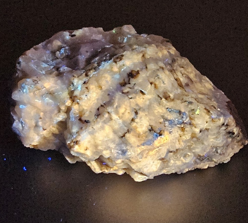 Hackmanite Fluorescent Mineral Specimen Bancroft Ontario Canada