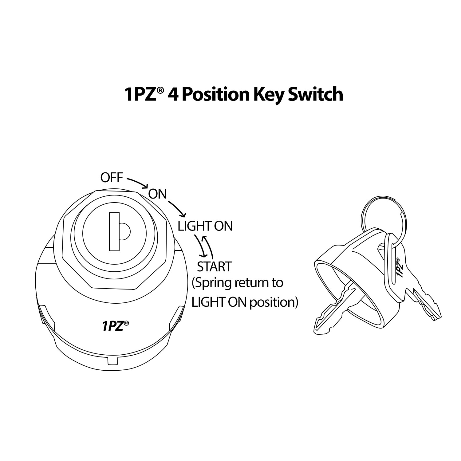 OEM Polaris Ignition Key Switch Ranger 400 500 570 800 Crew 500 EV ETX XP 1000