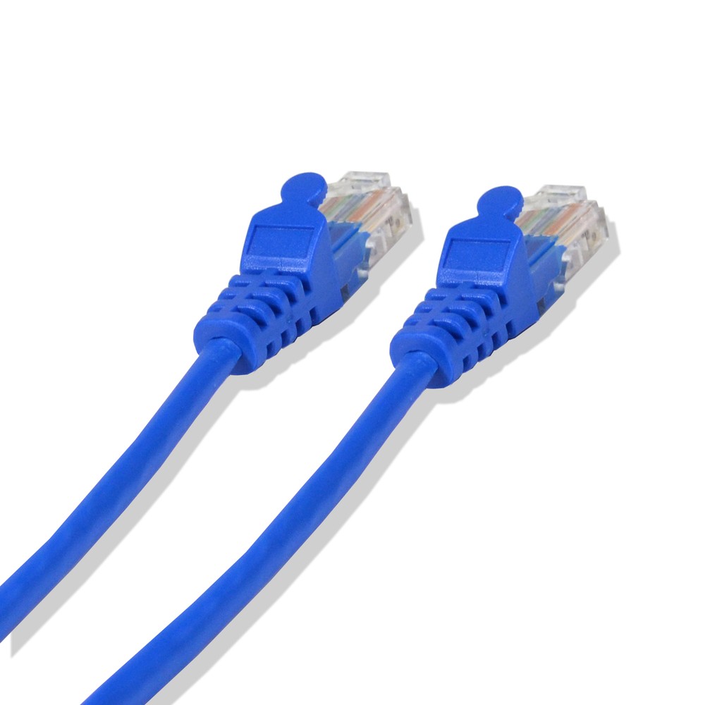1FT Cat5e UTP Ethernet Network Patch Cable RJ45 Lan Wire Blue (25 Pack)