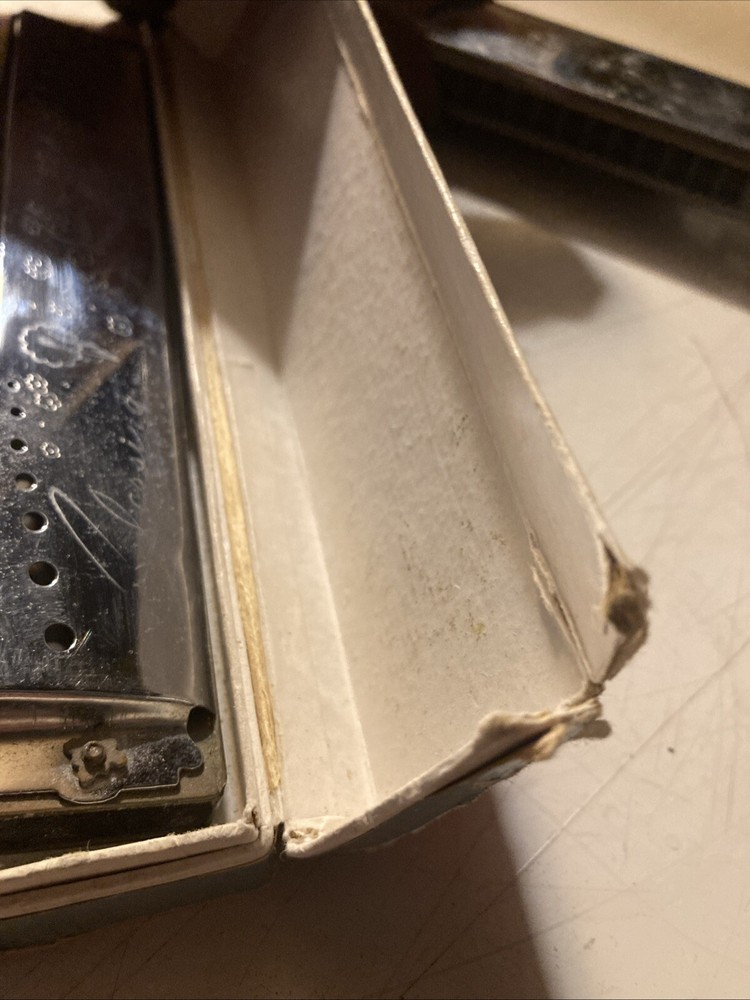 Vintage Blessing Harmonica With Original Box China & Basic Harmonica W/case