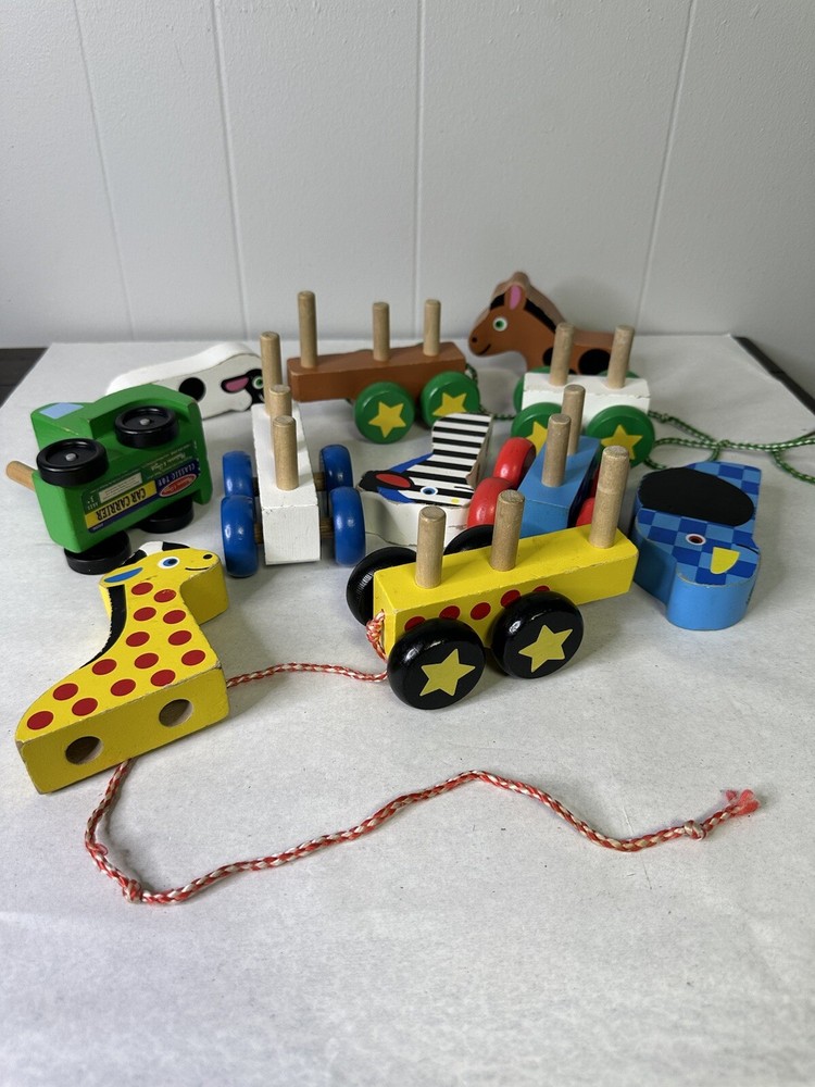 Melissa And Doug Pull Along Zoo Animals Toy