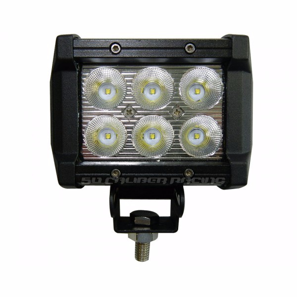 Left&Right Side A-pillar PodLight Mounting Brackets w/Qty 2 three inch Cube LEDs