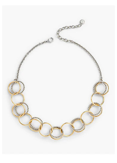 TALBOTS Two-Tone Links Necklace