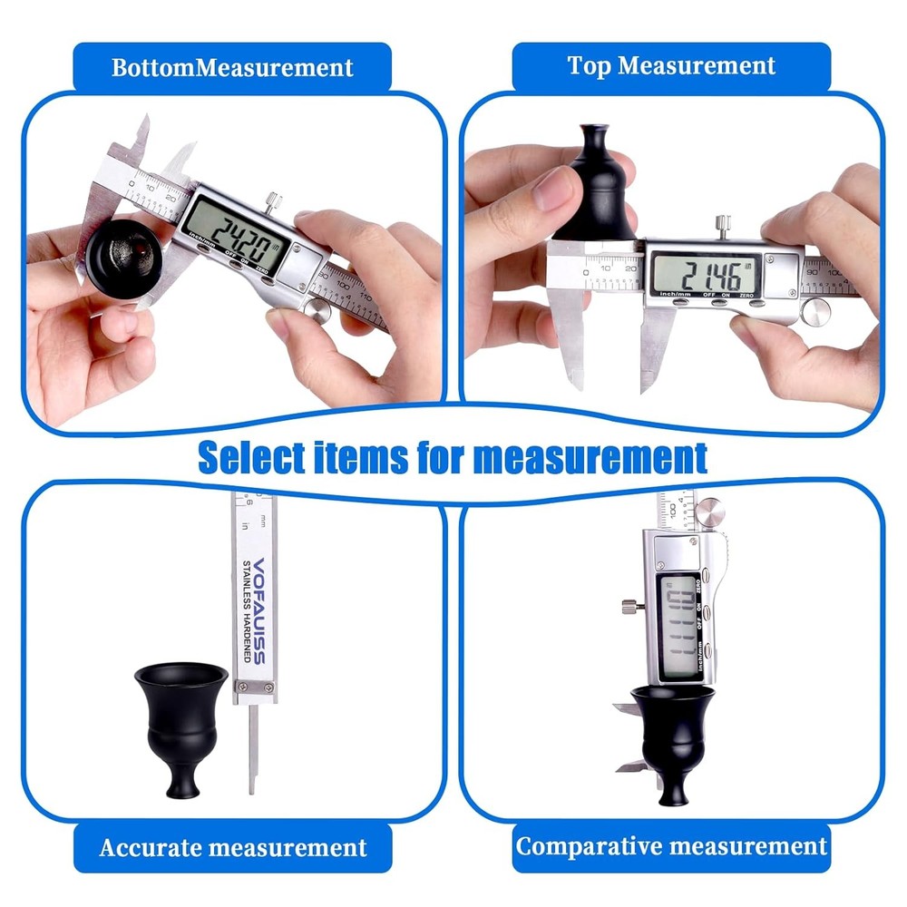 Digital Caliper Measuring Tool,Caliper Tool with Stainless Steel,...