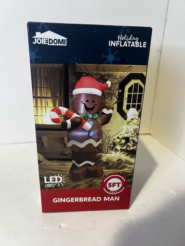 5ft Tall LED Gingerbread Man