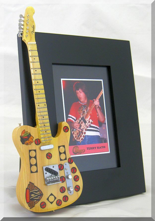 TERRY KATH  Miniature Guitar Frame CHICAGO