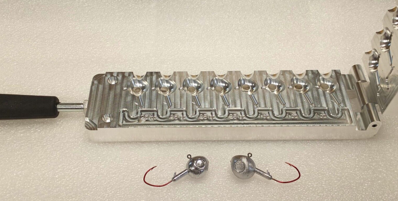 Rock Hound Walleye Jig Mold ( 8 cavity ) 1 oz and 1.25 oz