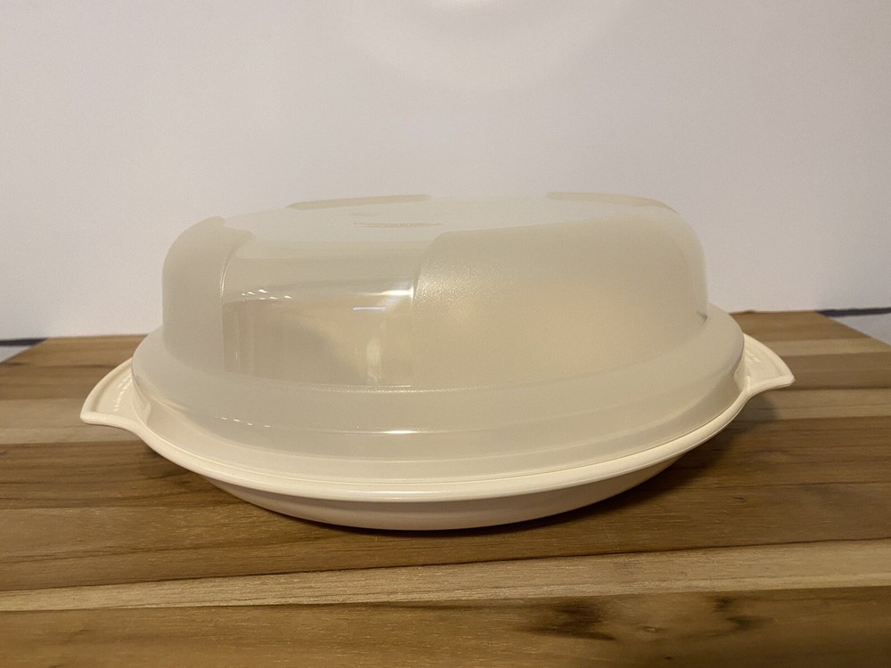 Tupperware Beige Microwave/Steamer/Cooker Stack 2210/2193/2346 ~ VGUC