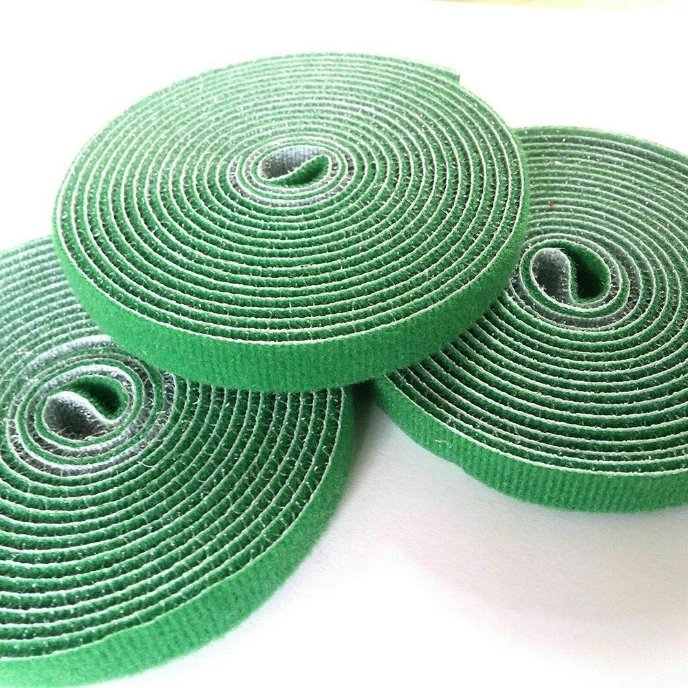 5Pcs Hook Loop Garden Strips Adjustable Tree Ties Durable Nylon Wrap Tape