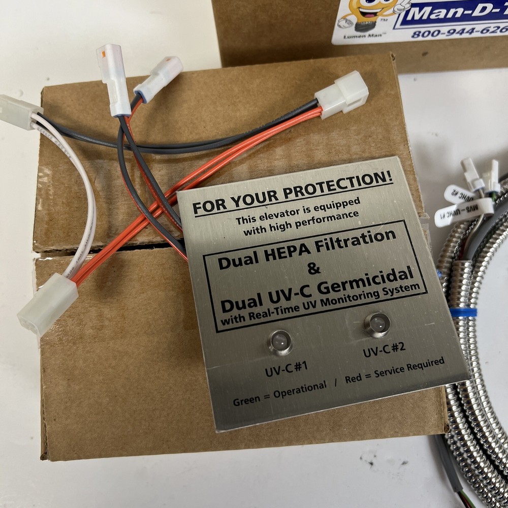 MAN-D-TEC Elevator Filtration System Panel - R-UVHC - New Old Stock