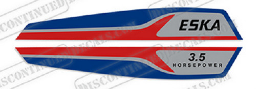 Fits Eska 3.5hp Outboard Motor Engine Engine Decal Kit
