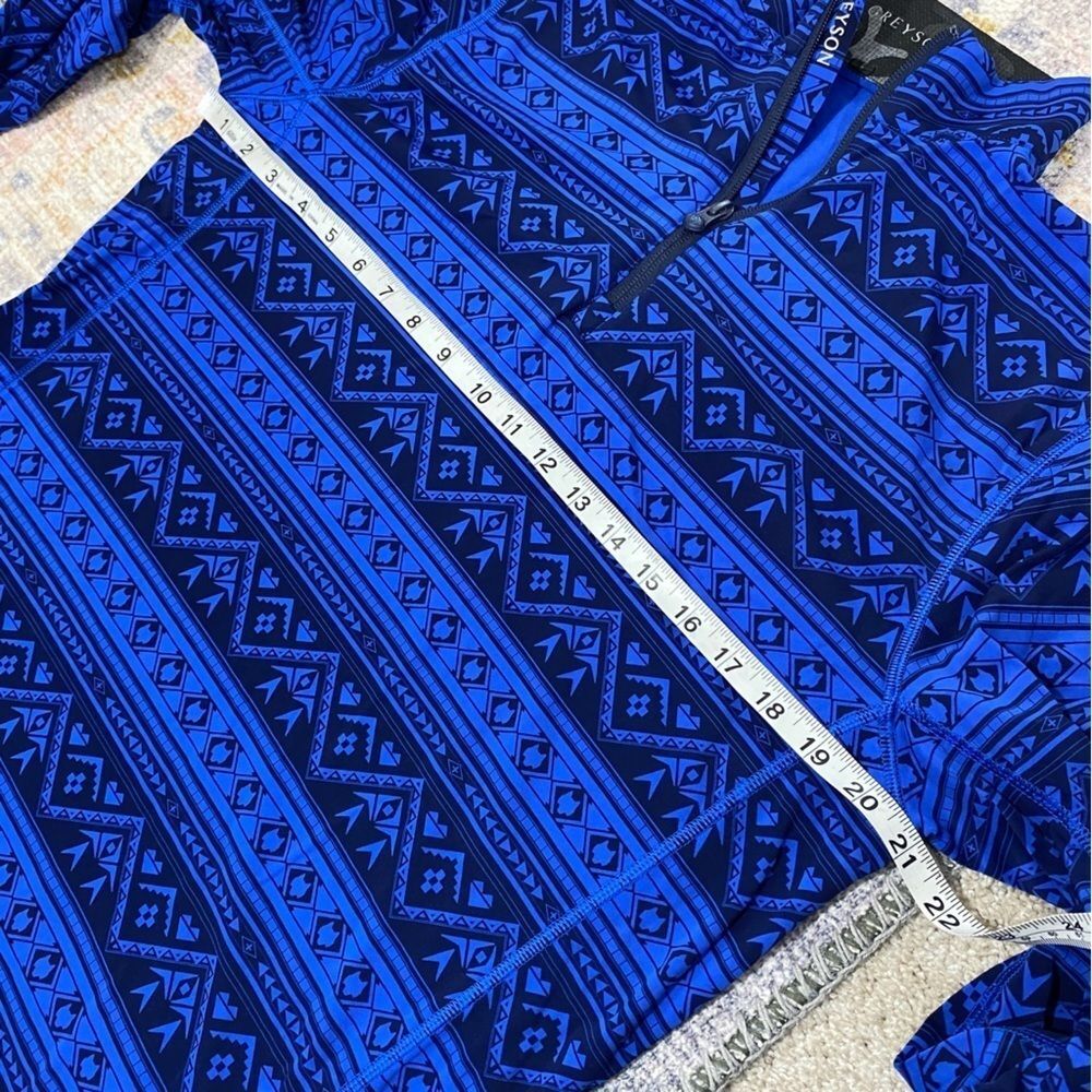 Greyson Small Aztec Blue Golf 1/2 1/4 Zip Pullover Shirt Golf Performance Top