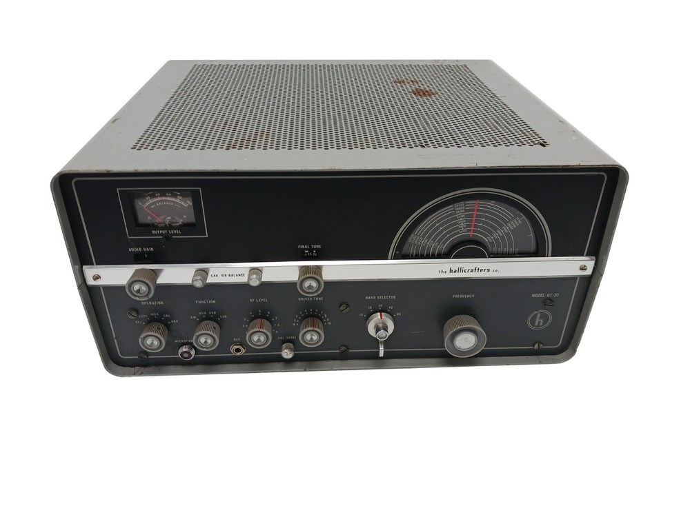 Hallicrafters HT-37 Ham Radio HF Transmitter Vintage 1960s - POWERS UP