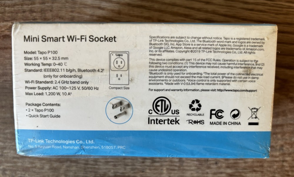 TP-Link Tapo Matter Supported Smart Plug Mini, Compact Design 2-pack