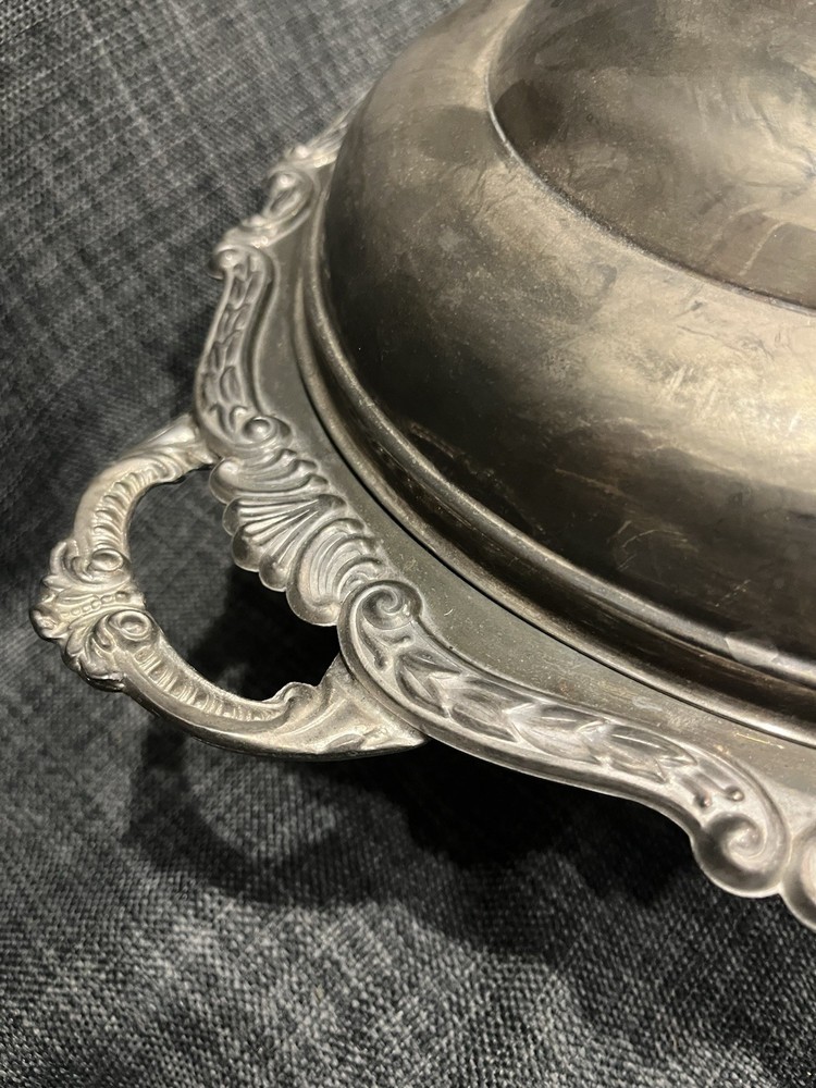 Vintage Silver Plated Serving Dish