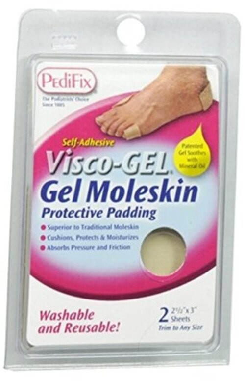 Visco-gel Moleskin Protective Padding, 2-Count