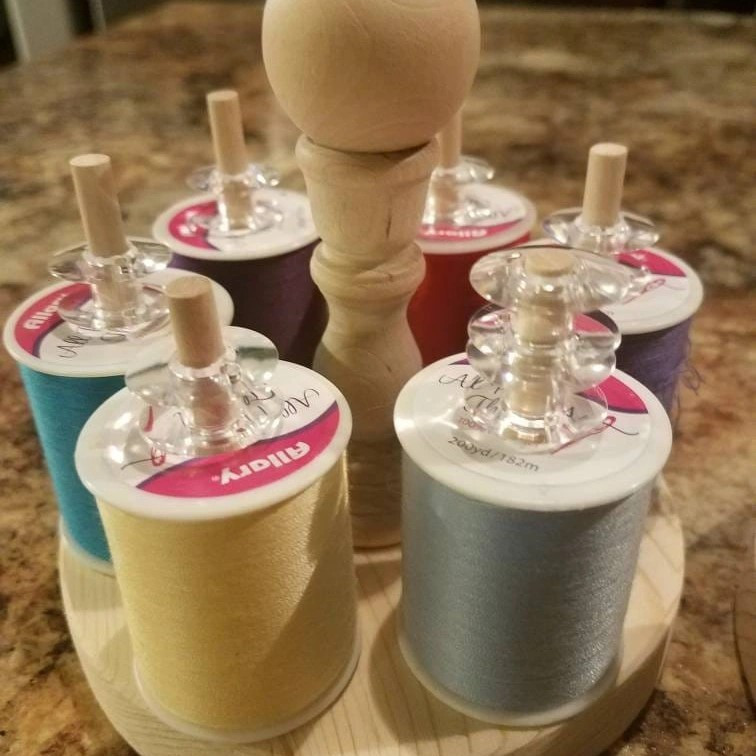 Sewing thread caddy,  Bobbin holder storage organizer embroidery thread holder