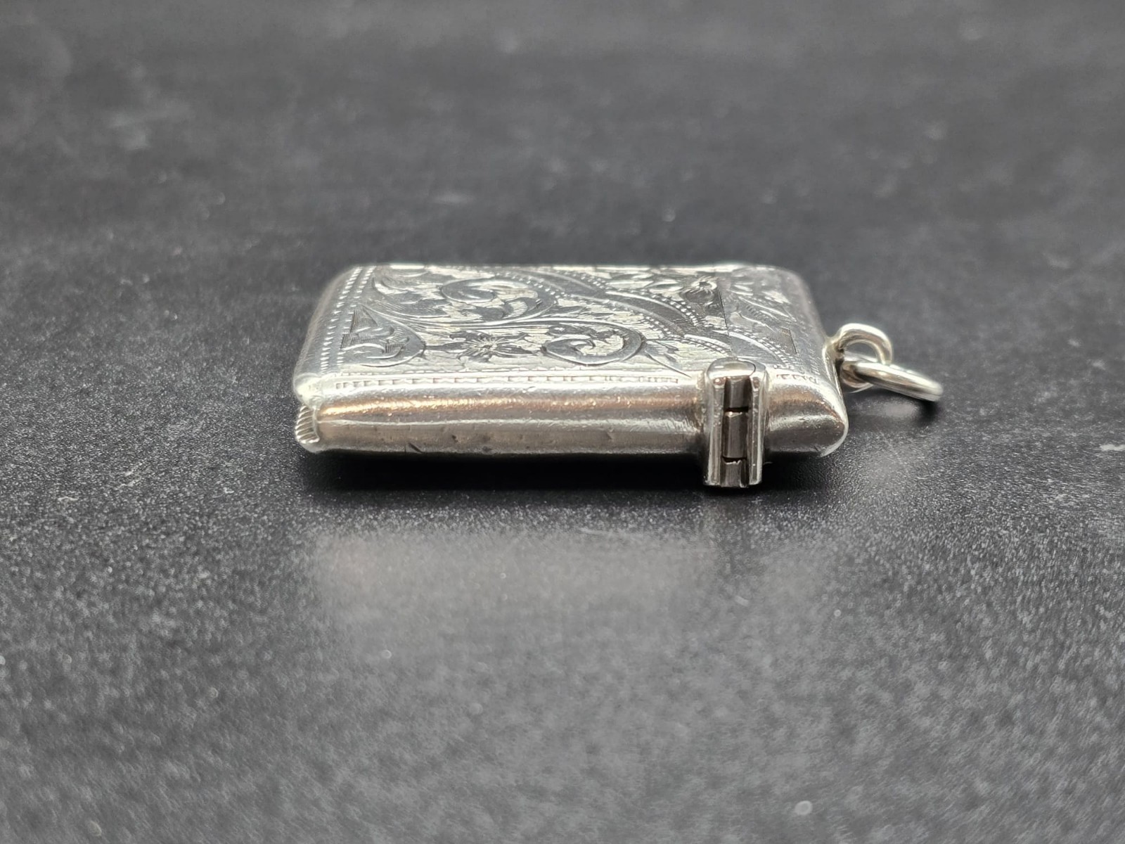 Antique Victorian Sterling Silver Vesta Case/Match Safe UK/Birmingham/1903/A.C