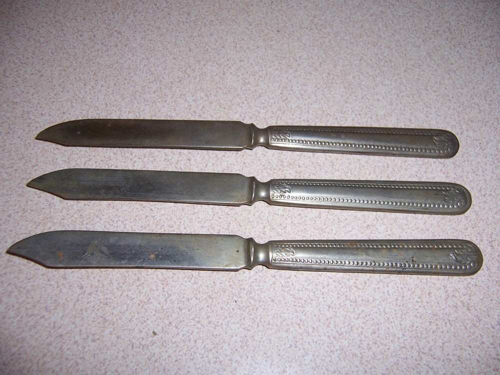 Antique Silver Fruit Knife Set - SO. AM. SILVER SOLID
