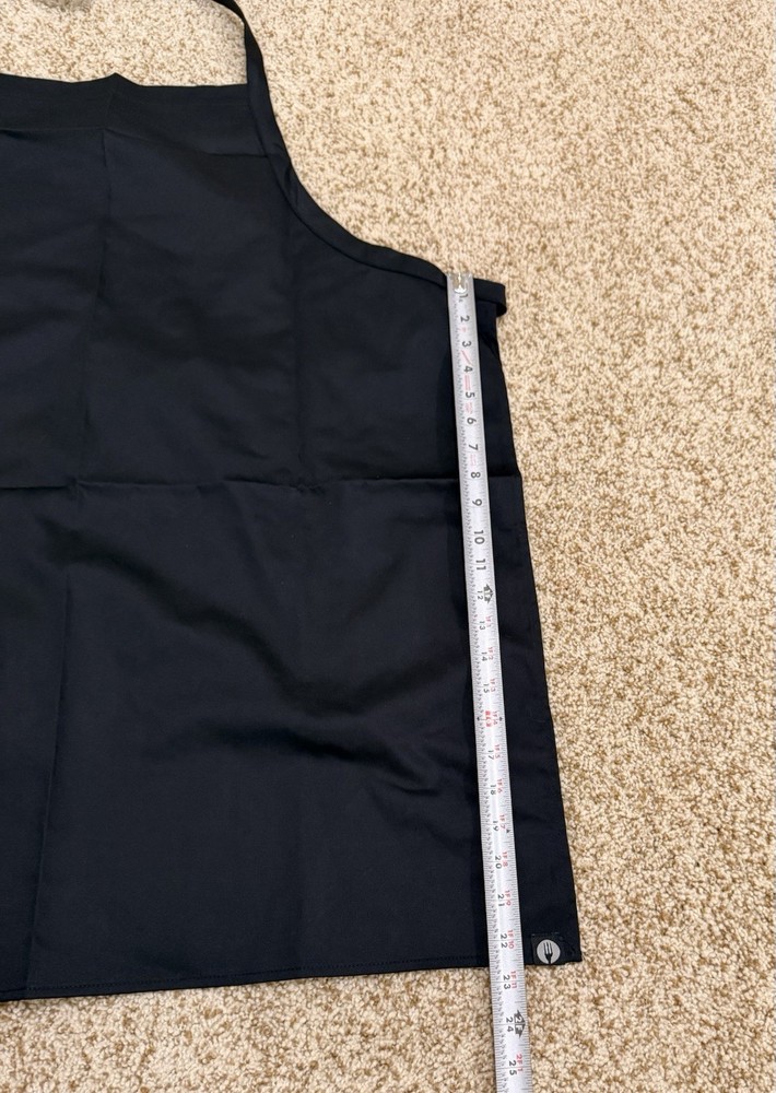 Chef Works Basic Black Bin Apron Item# APKBL