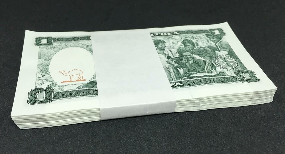 ERITREA 1 Nakfa X 100 PCS 1997 First Issue P-1 Bundle UNC Uncirculated