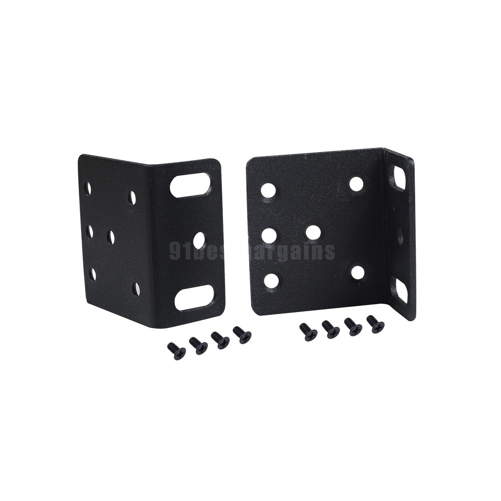 1Pair Replacement ACS-2811RM-19 rack mount kit bracket for Cisco 2811 Black