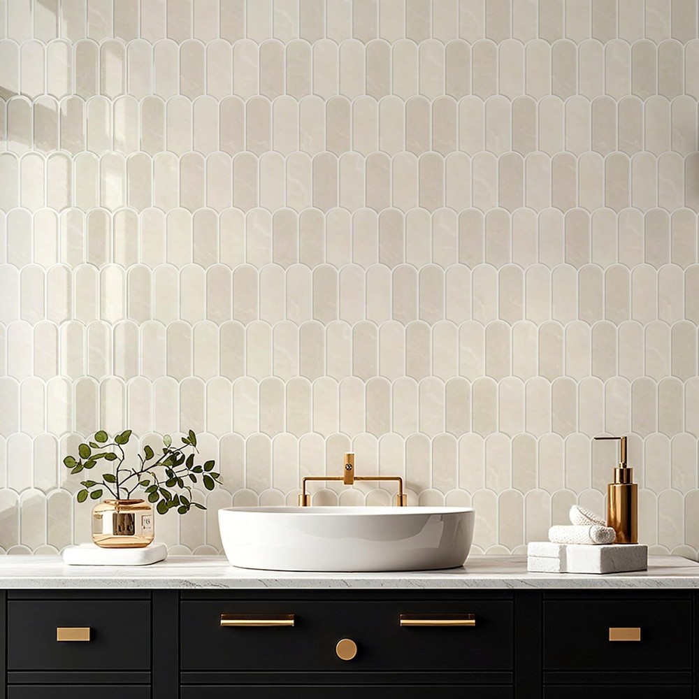Peel and Stick Backsplash for Kitchen, 10-Sheet Backsplash for Kitchen Wall 3...