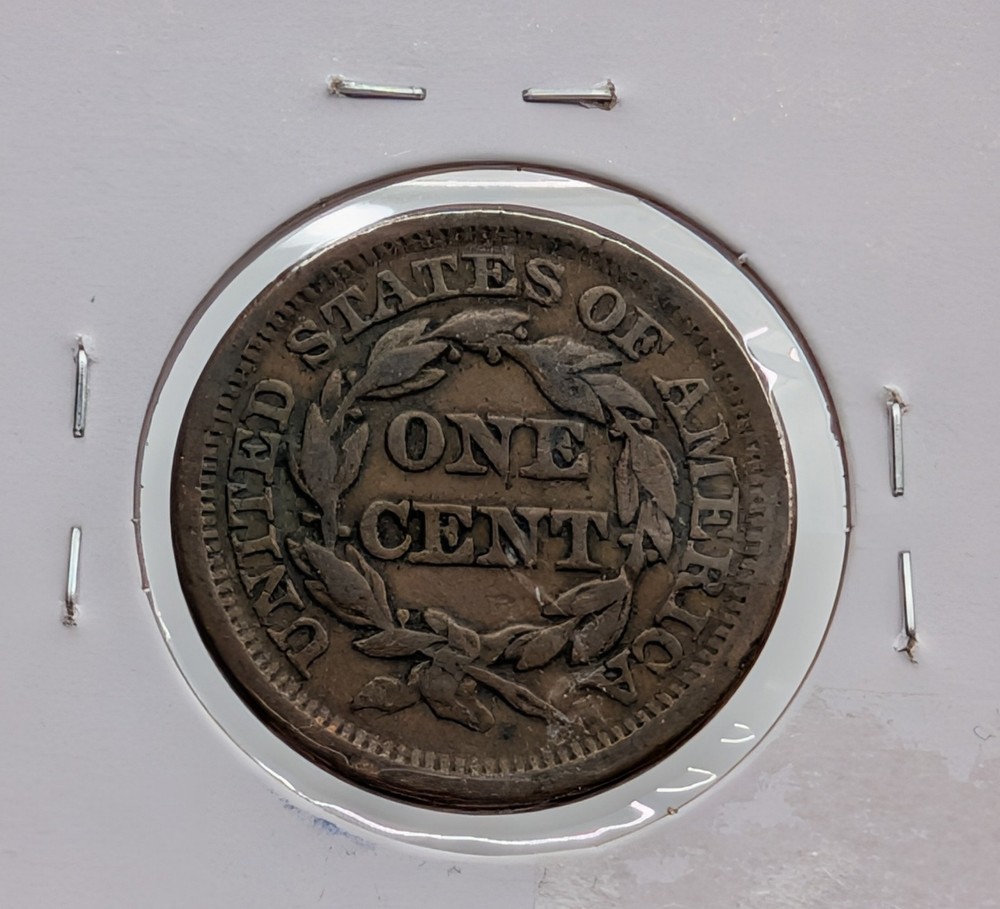 1851- US Braided Hair Large Cent- Fine