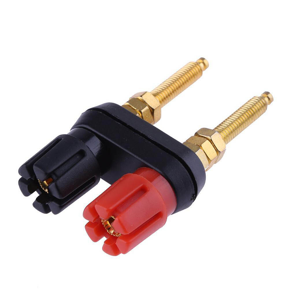 2Pcs Extended Speaker Banana Plug Binding Post Terminal Connector Banana Socket