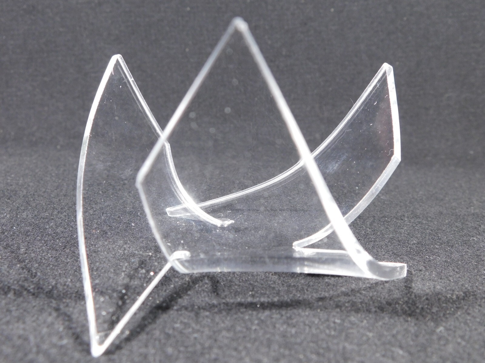 Display Stand Three Post TWIST Design Clear Lucite Medium Size