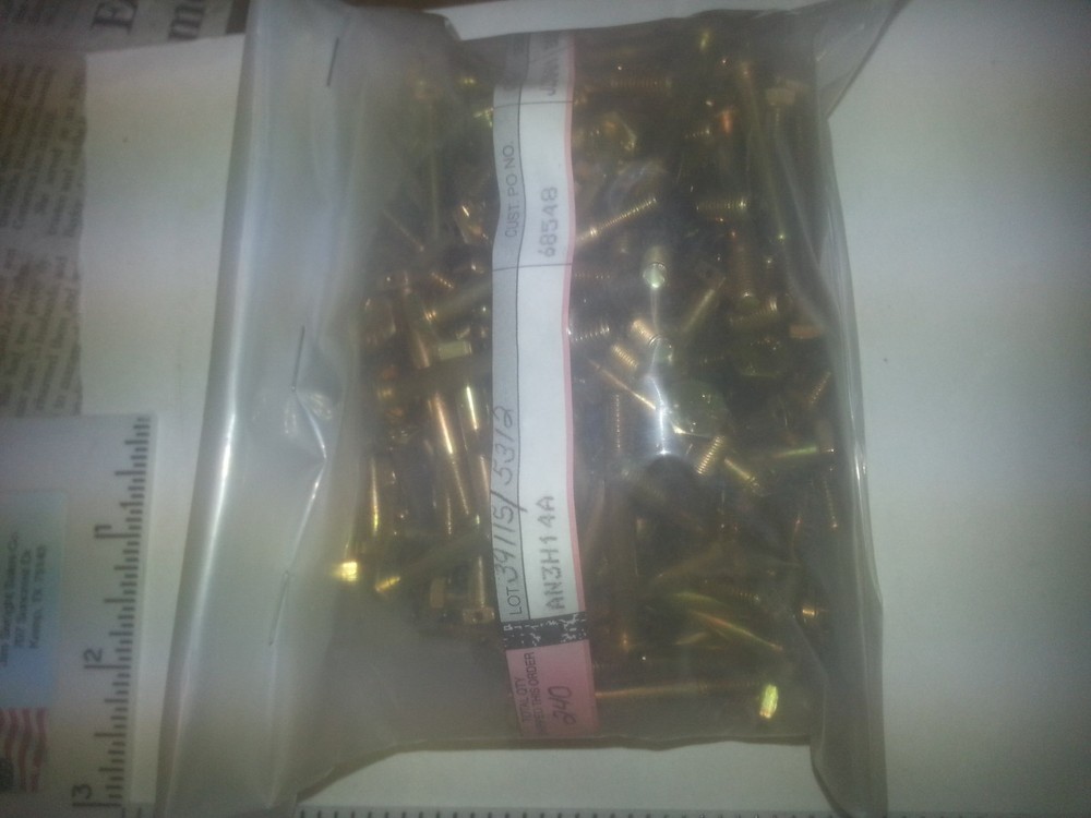 AN bolt  AN3H-14A 10/box