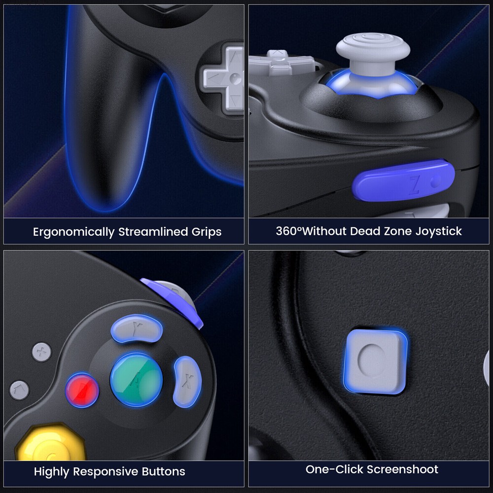 Wireless Gamecube Controller with Adapter for Nintendo Gamecube Wii NCG Gamecube