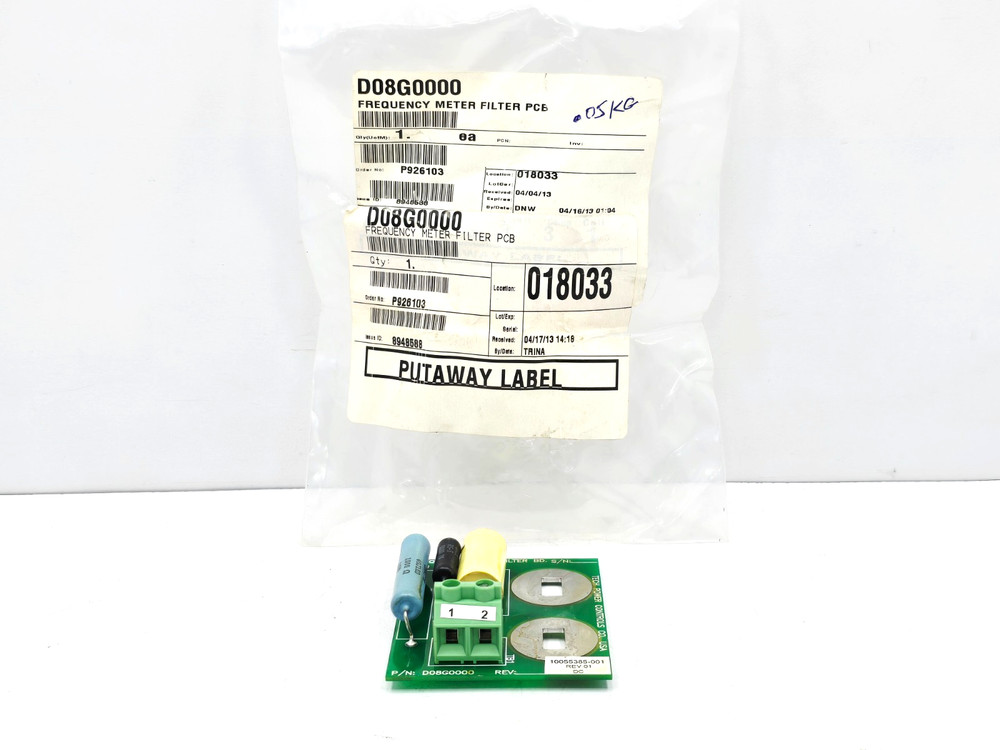 D08G0000 TECH POWER CONTROL FREQUENCY METER FILTER BD 10055385-001