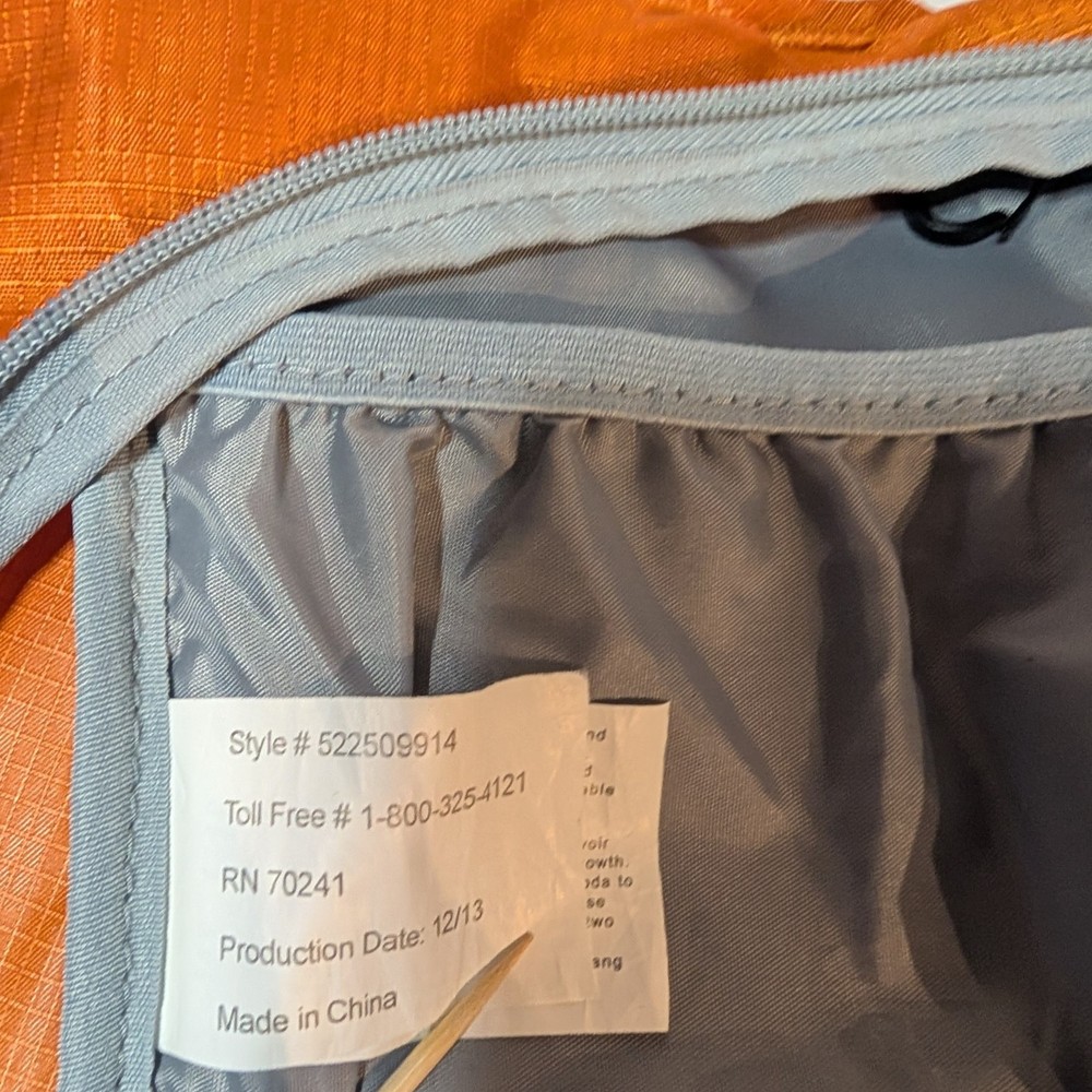 Kelty Ridgeway Hydration Pack Orange Sawnee Ultralight Backpack 2L, NO BLADDER