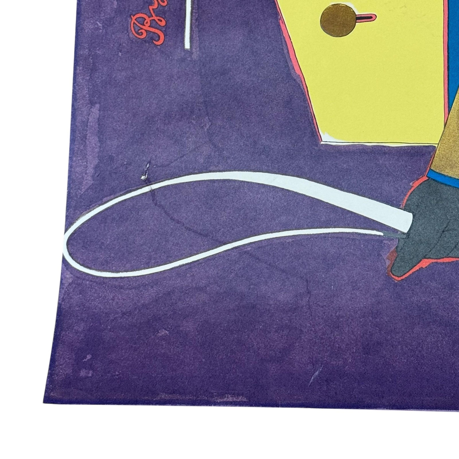 Vintage 1968 Resistible Rise Of Arturo Ui R Lindner Theater Poster 20x30 Purple