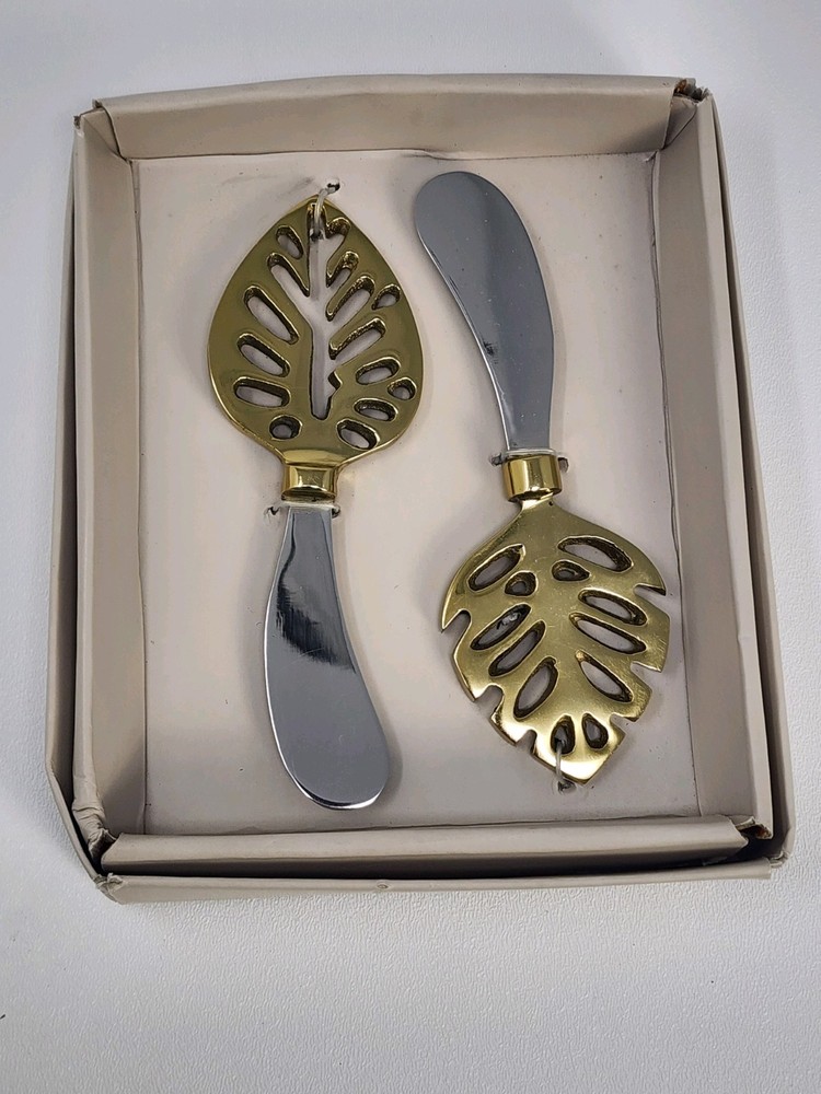 Thirstystone Palm Leaf Spreaders, Gold-Tone