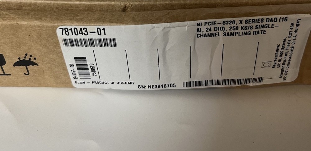 National Instruments NI PCIe-6320 Multifunction Data Acquisition Card