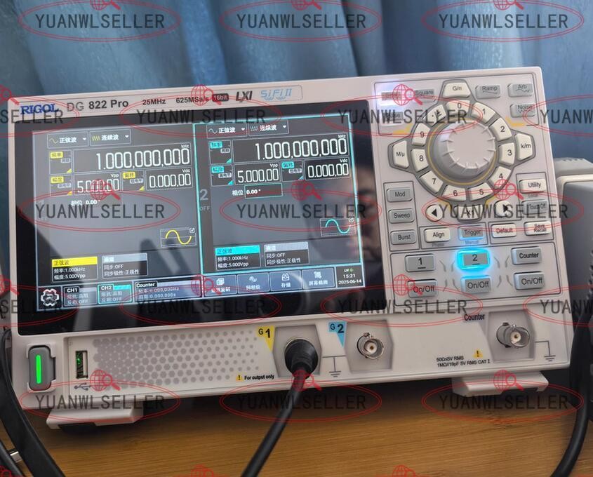 NEW ONE Rigol DG822 Pro Function/Arbitrary Waveform Generator 2 Channel 25 MHz